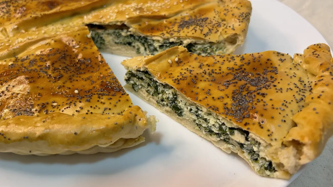 torta salata con pasta matta light