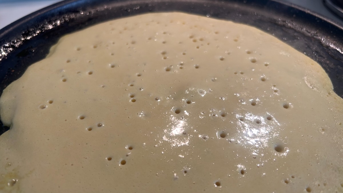 cottura piadina di ceci senza glutine