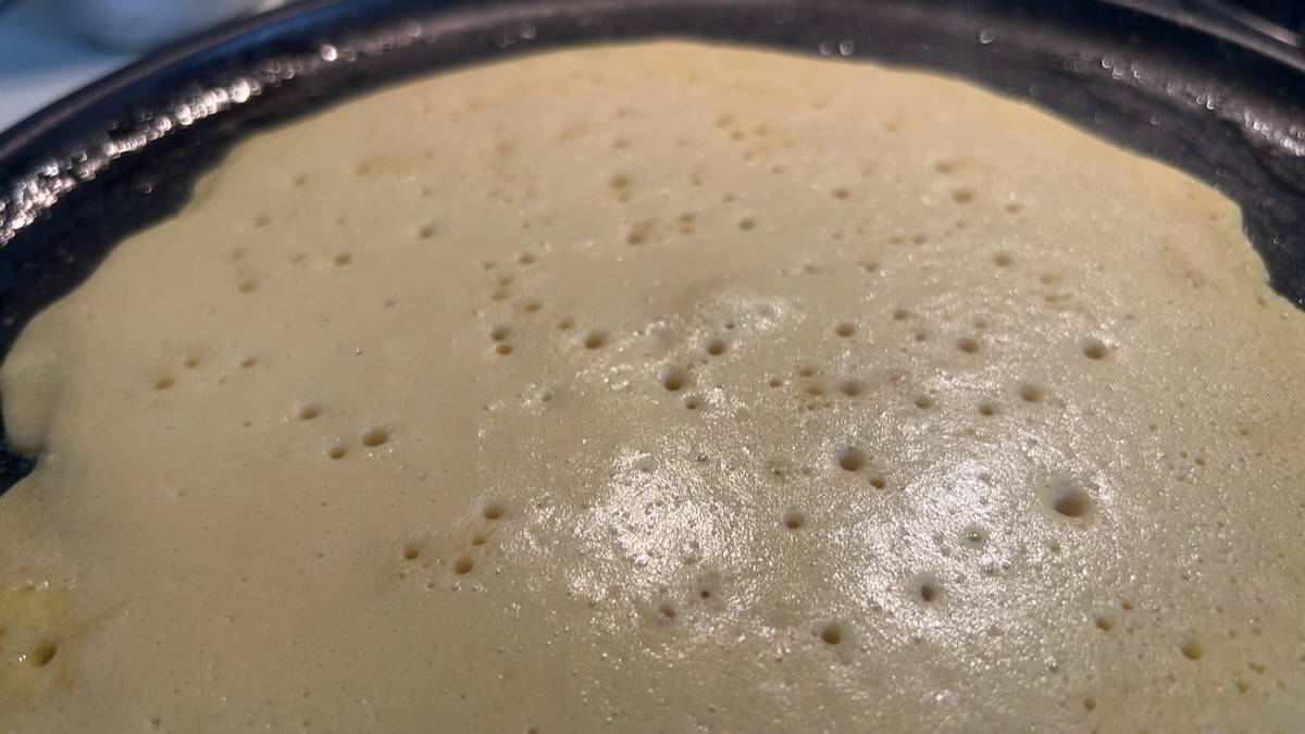 cottura piadina di ceci senza glutine