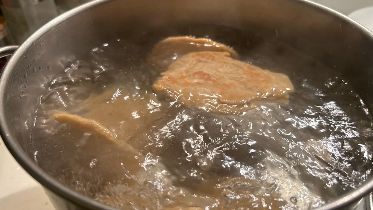 bollitura seitan morbido fatto in casa