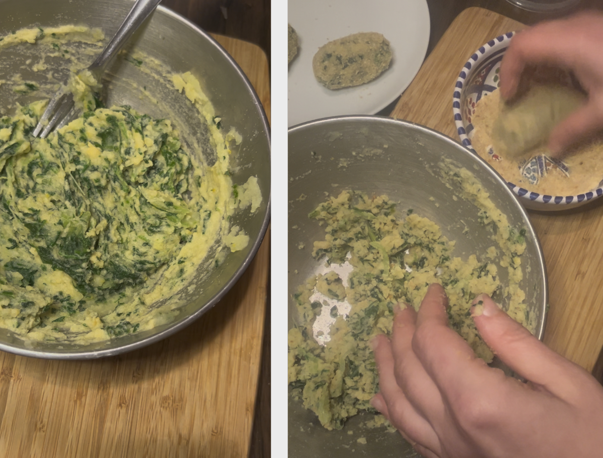 Formatura e panatura delle crocchette