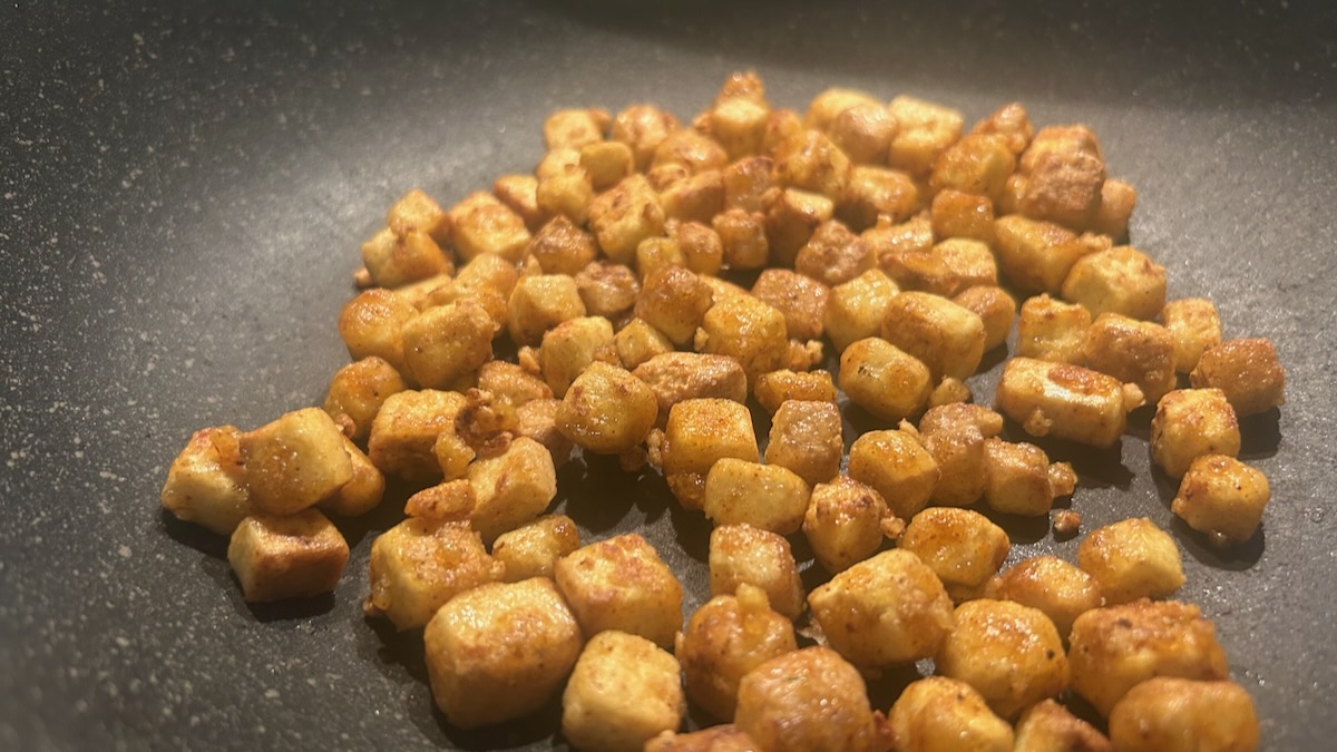 pancetta di tofu pronta