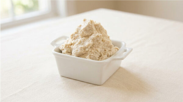 Crema spalmabile di tofu e anacardi, densa e delicata (tipo ricotta)
