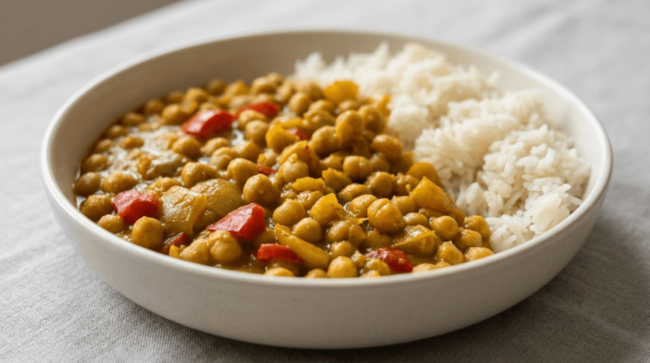 Ceci al curry senza latte di cocco: come sostituirlo e ricetta
