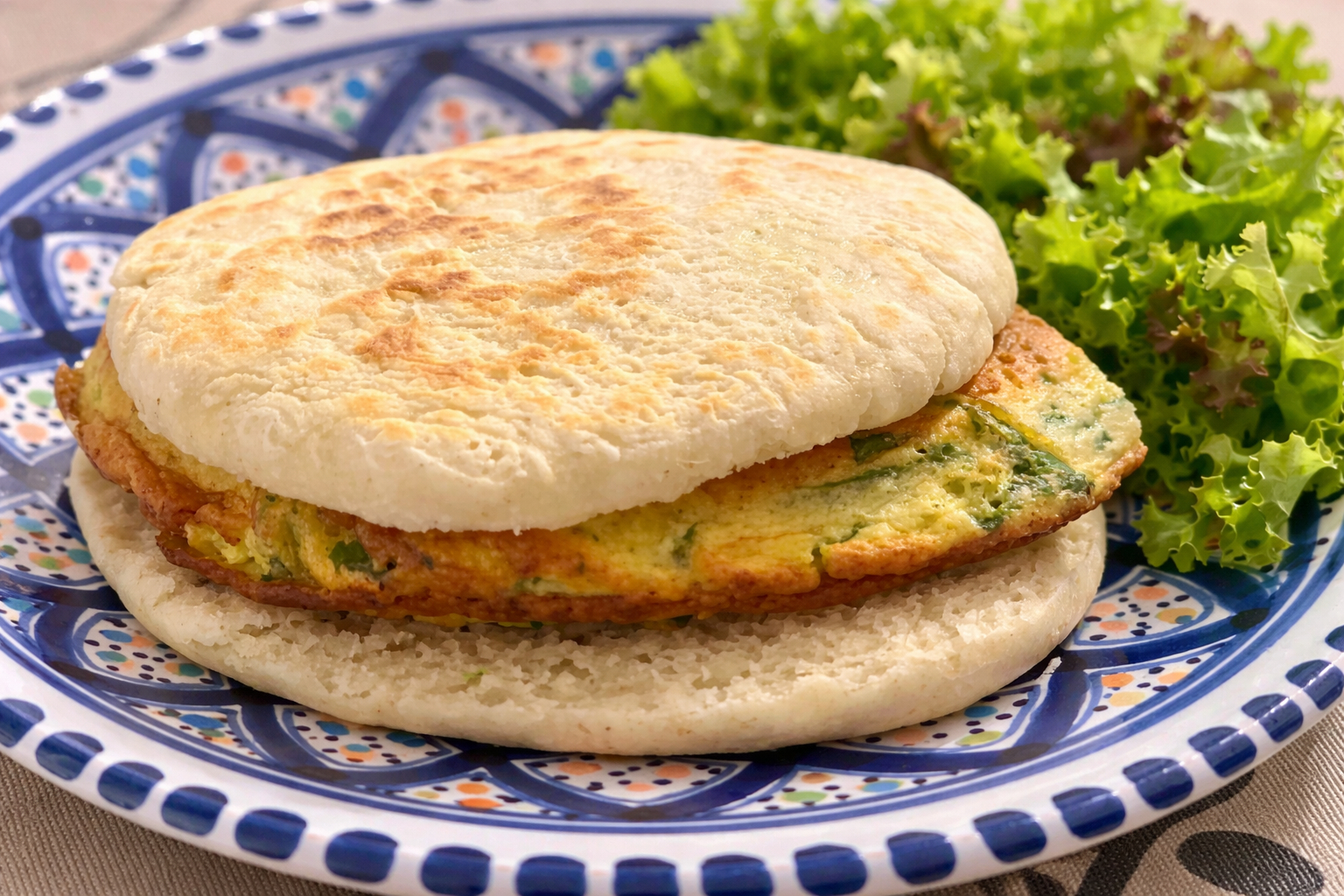 Pane a tasca in padella, pronto da farcire