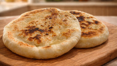 Pane naan anche conosciuto come pane palloncino