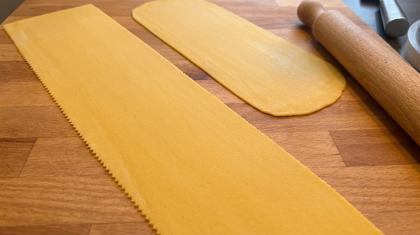 impasto per pasta all'uovo vegana con semola rimacinata