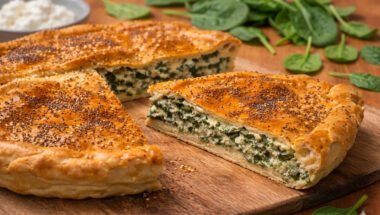 Torta salata con pasta matta ricotta e spinaci