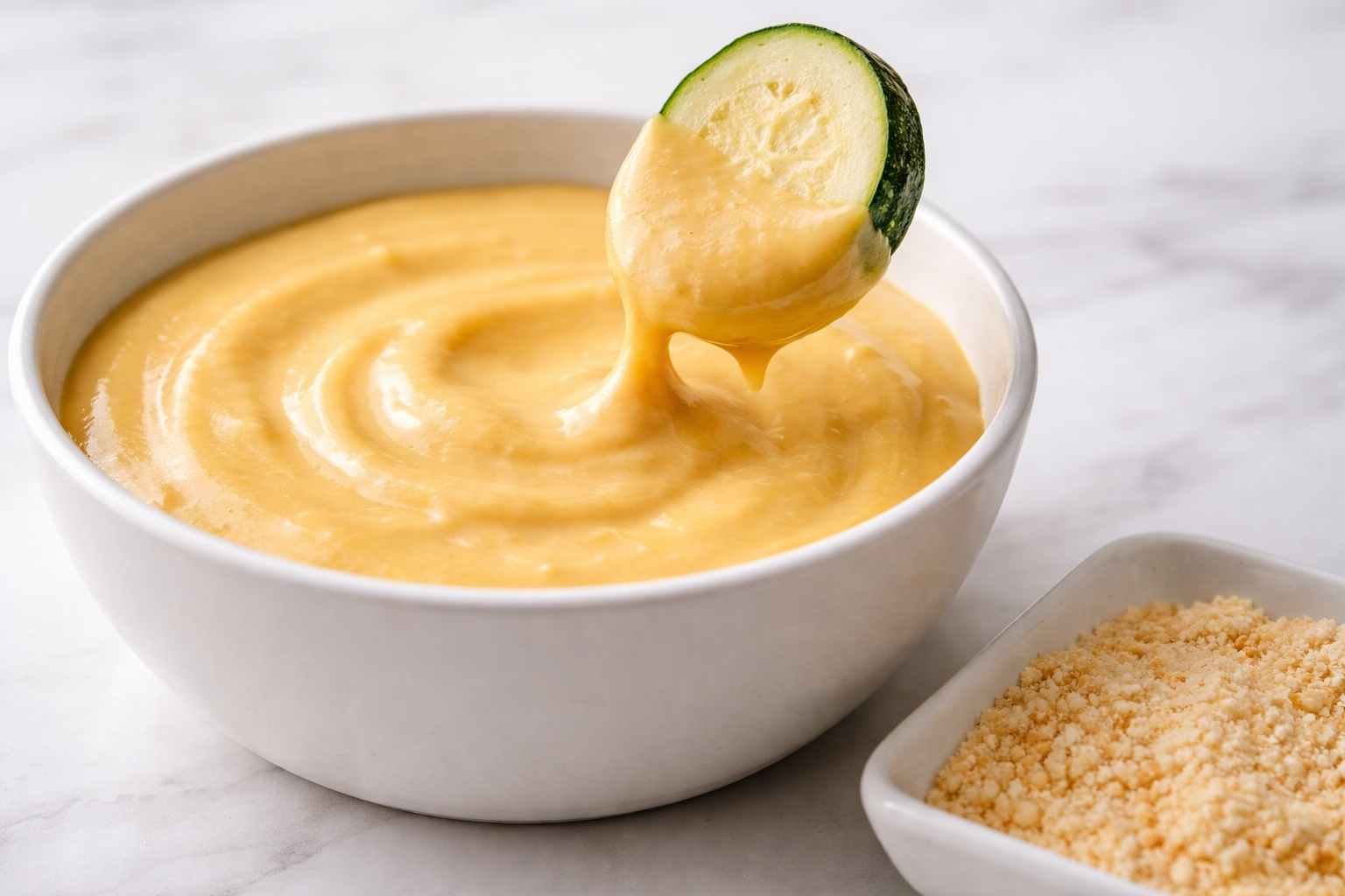 Uovo di ceci pronto, consistenza liscia e gialla