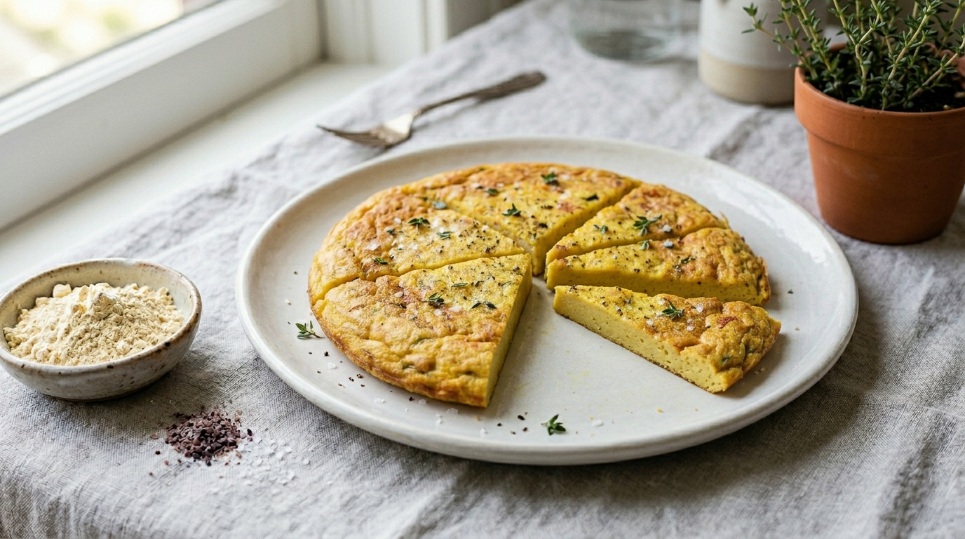 come fare la frittata vegana in padella