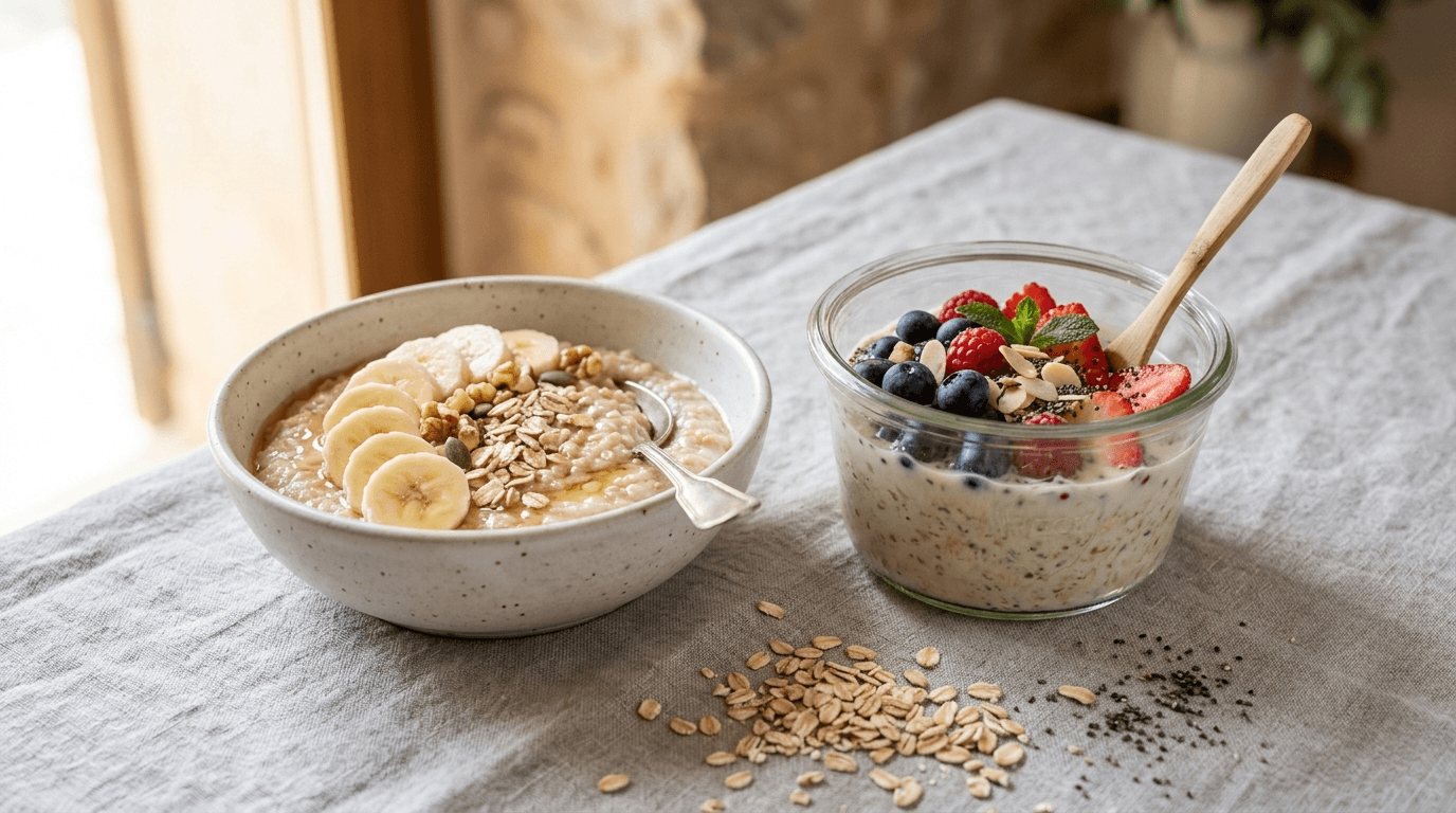 Porridge caldo o overnight