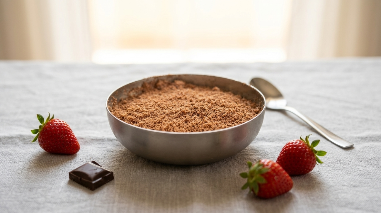 Porridge alle fragole senza latte con semi di chia
