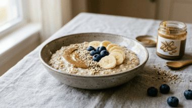 Porridge vegano proteico