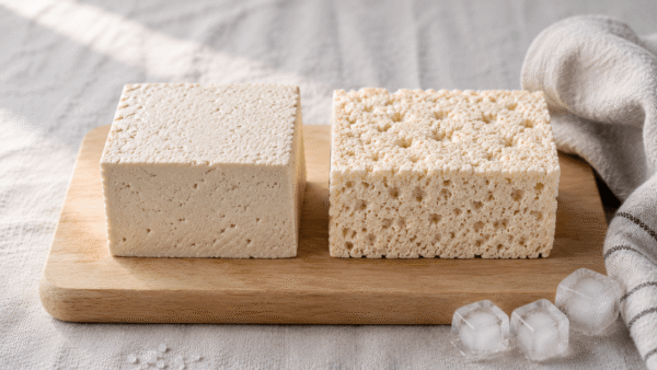 Congelare il tofu: consistenza carnosa e più sapore