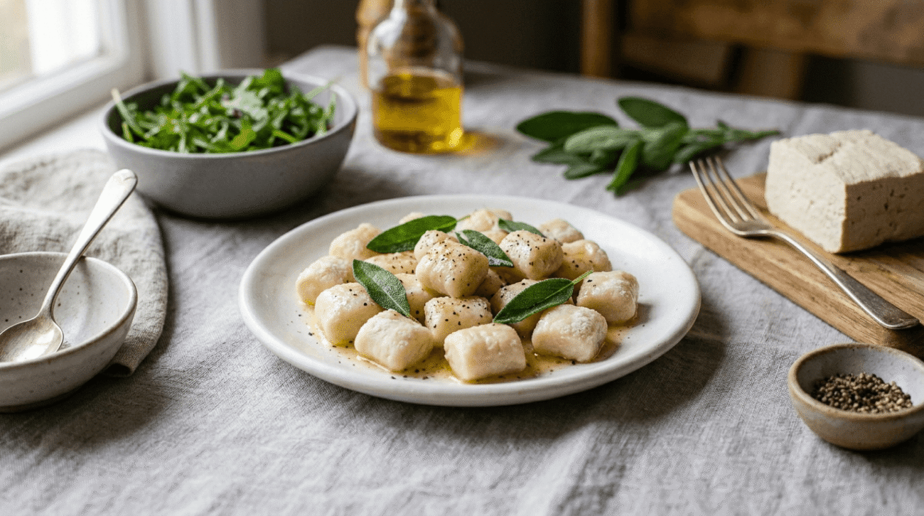 Gnocchi di tofu vegani senza patate