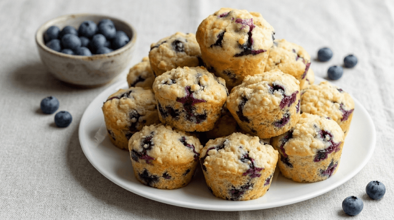 Muffin vegani ai mirtilli soffici senza uova