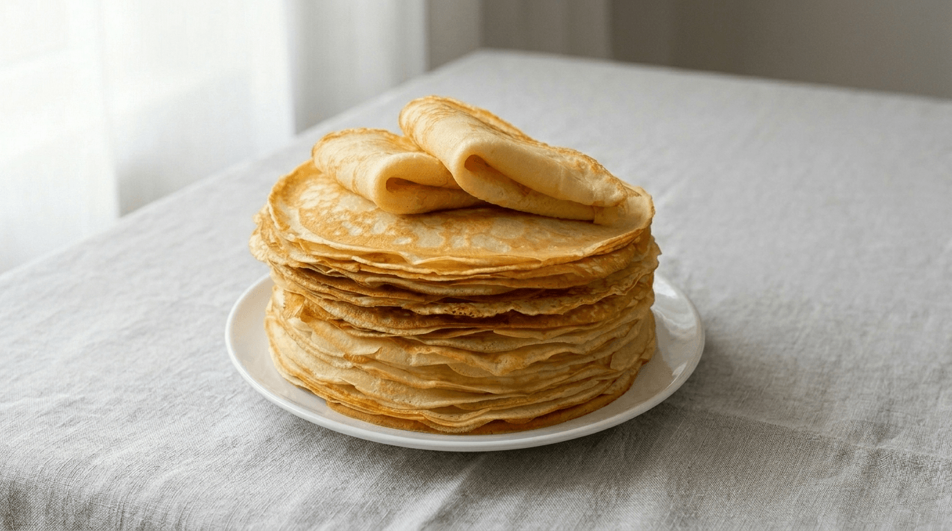 crêpe vegane senza uova morbide e sottili