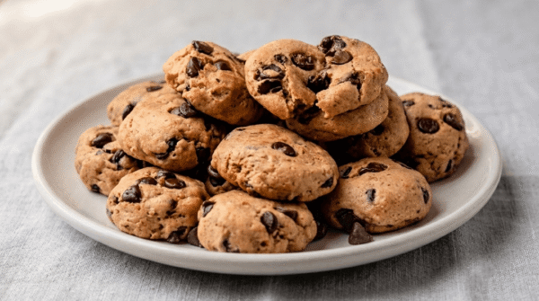 Biscotti vegani con ceci e cioccolato