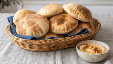 pane pita fatto in casa pronto da farcire