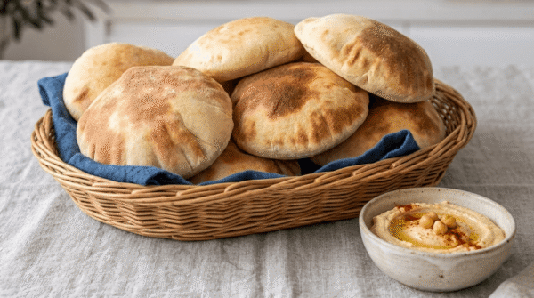 pane pita fatto in casa pronto da farcire