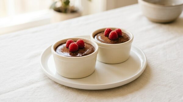 Budino vegano al cioccolato senza glutine