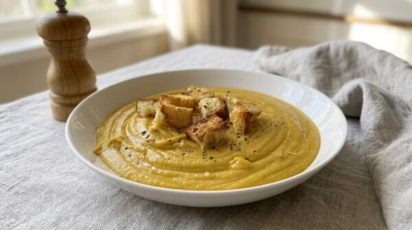 Vellutata di zucca cremosa senza panna